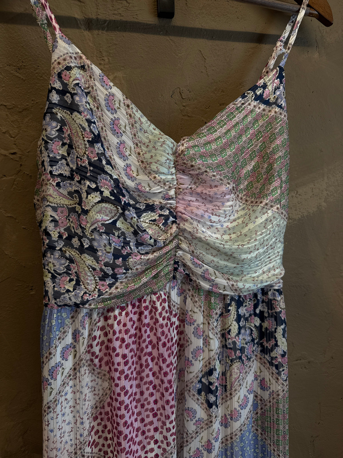 EN CREME PATCHWORK DRESS
