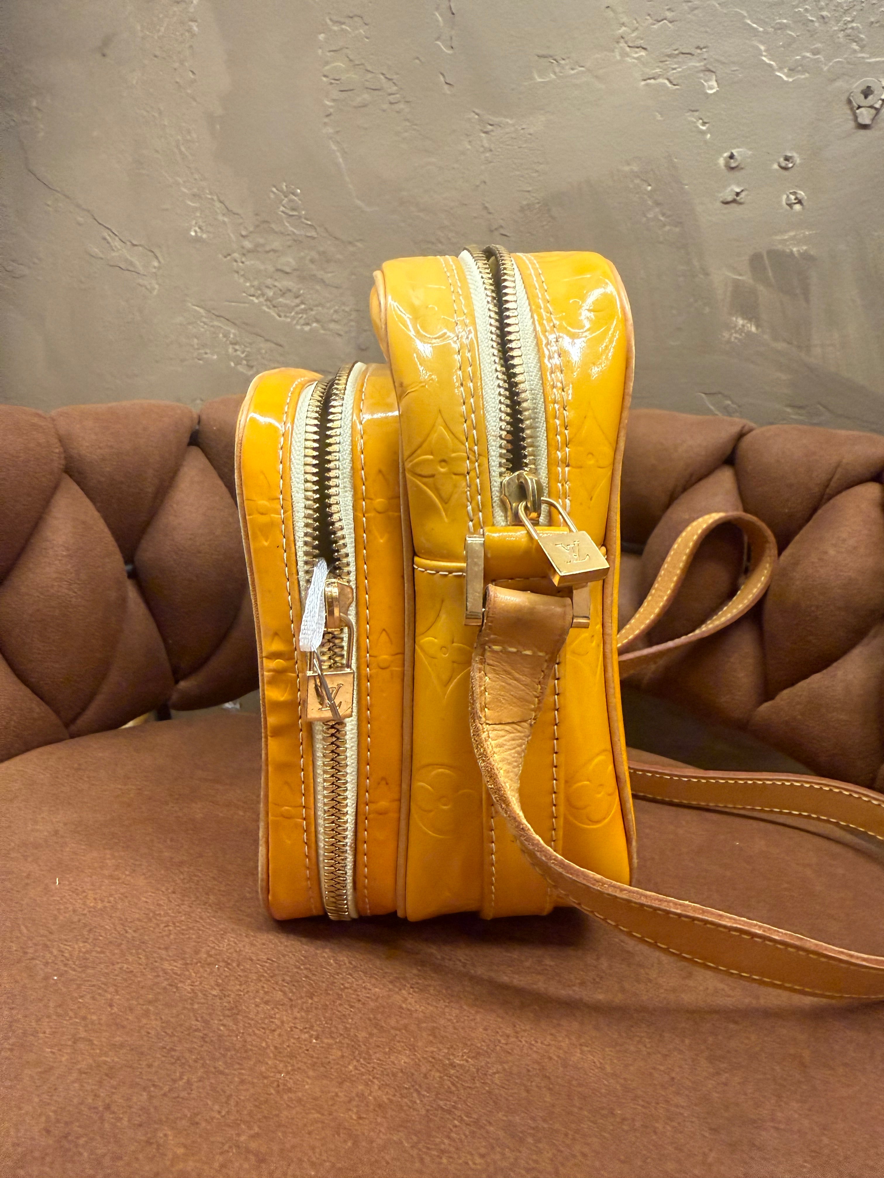 Louis Vuitton Yellow Vernis Crossbody