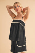 BALI RICKRACK TRIM TOP