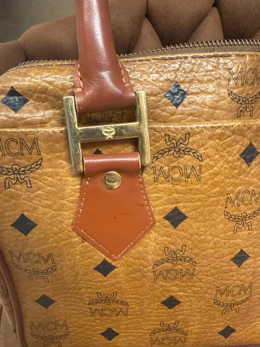 MCM VISETOS BOSTON BAG