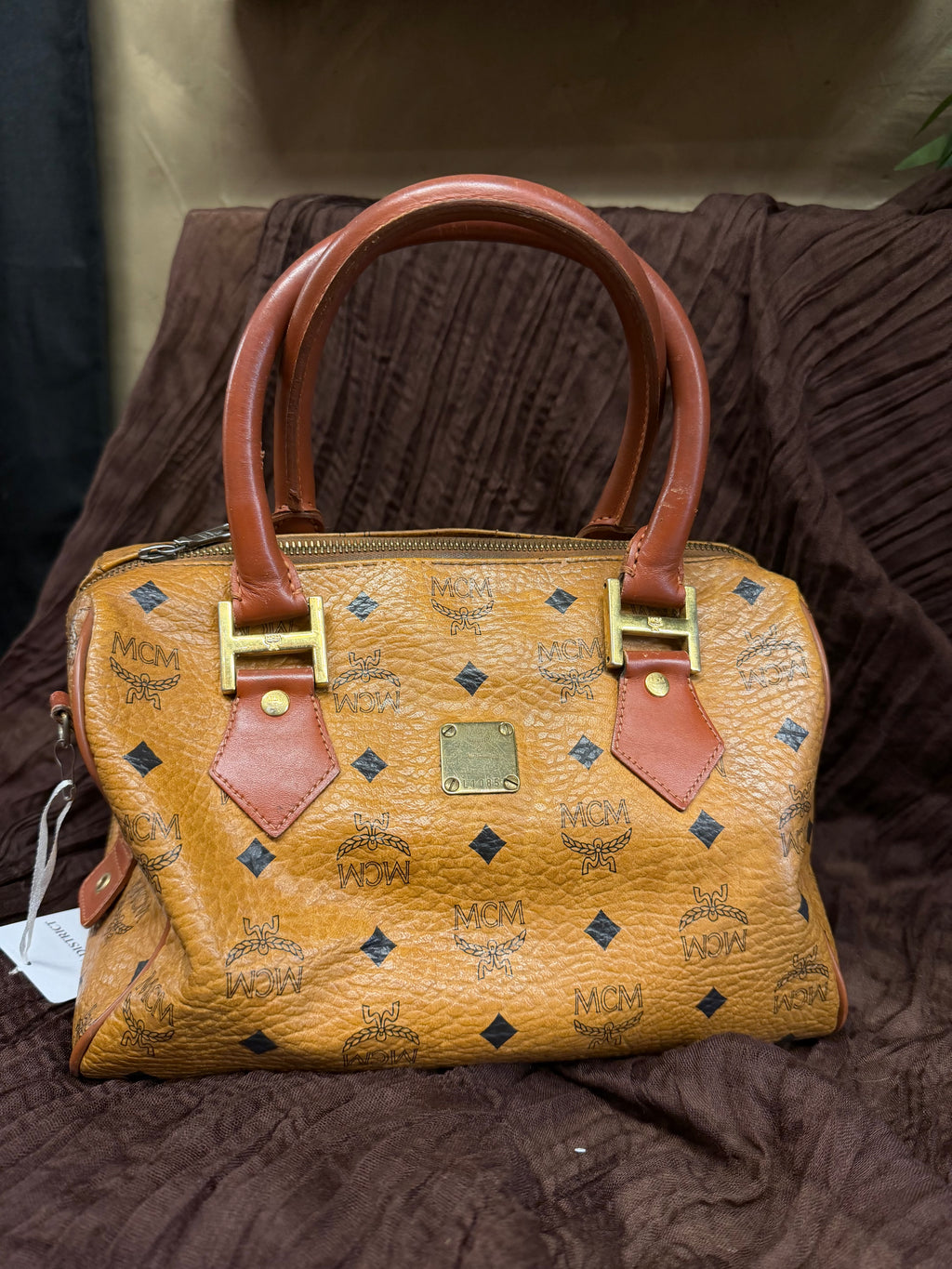 MCM VISETOS BOSTON BAG