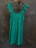 WISTERIA LANE SMOCKED-WAIST DRESS