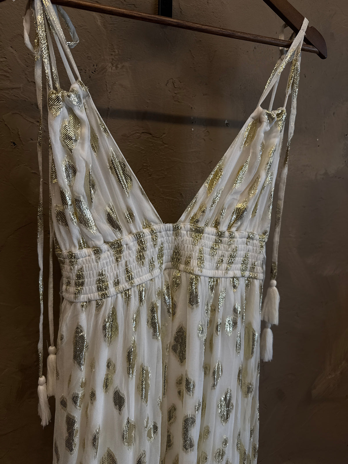 EN CRÈME GOLDEN CONFETTI GODDESS DRESS