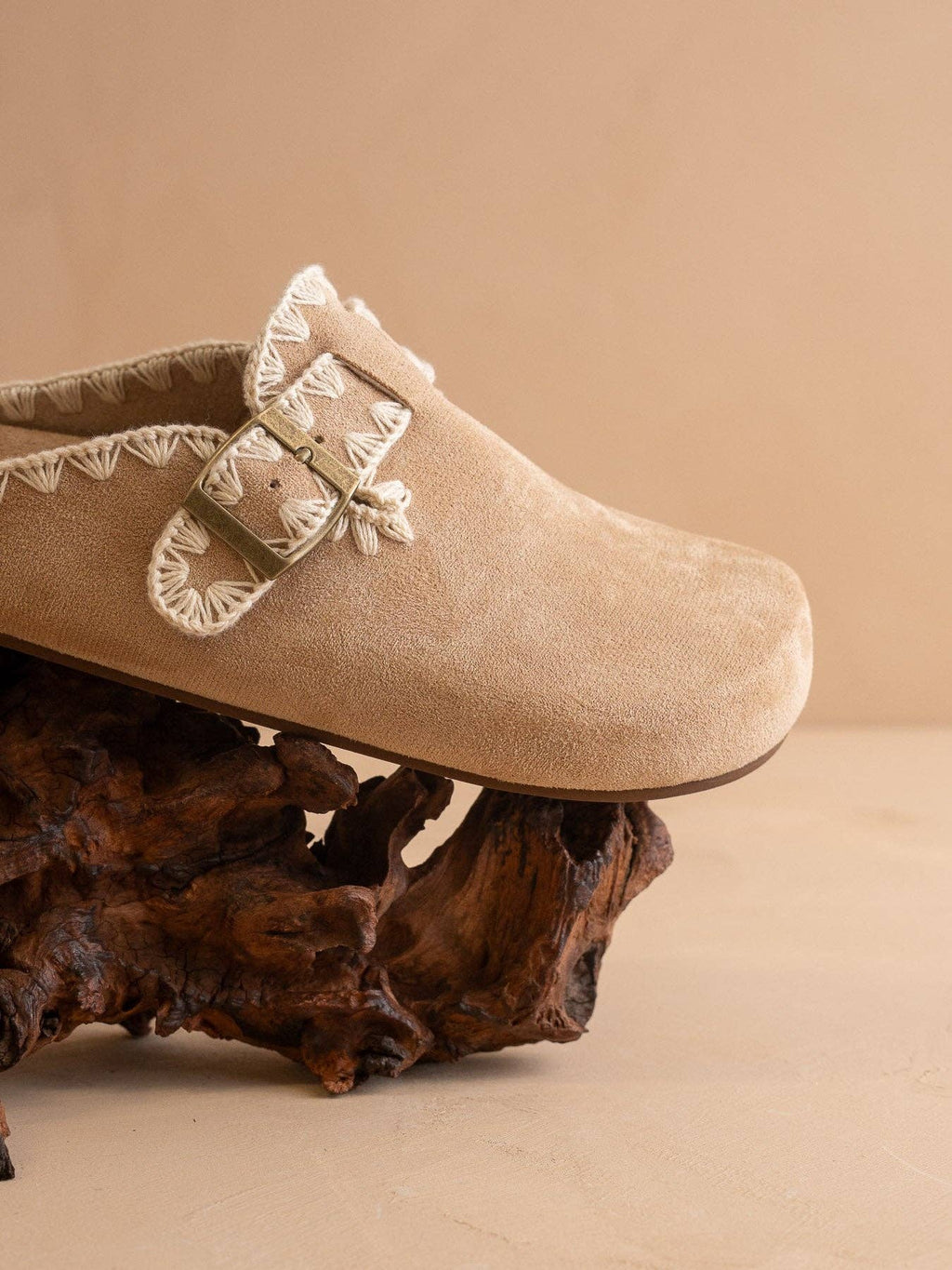 The Teri Almond Tweed Buckle Fall Mule