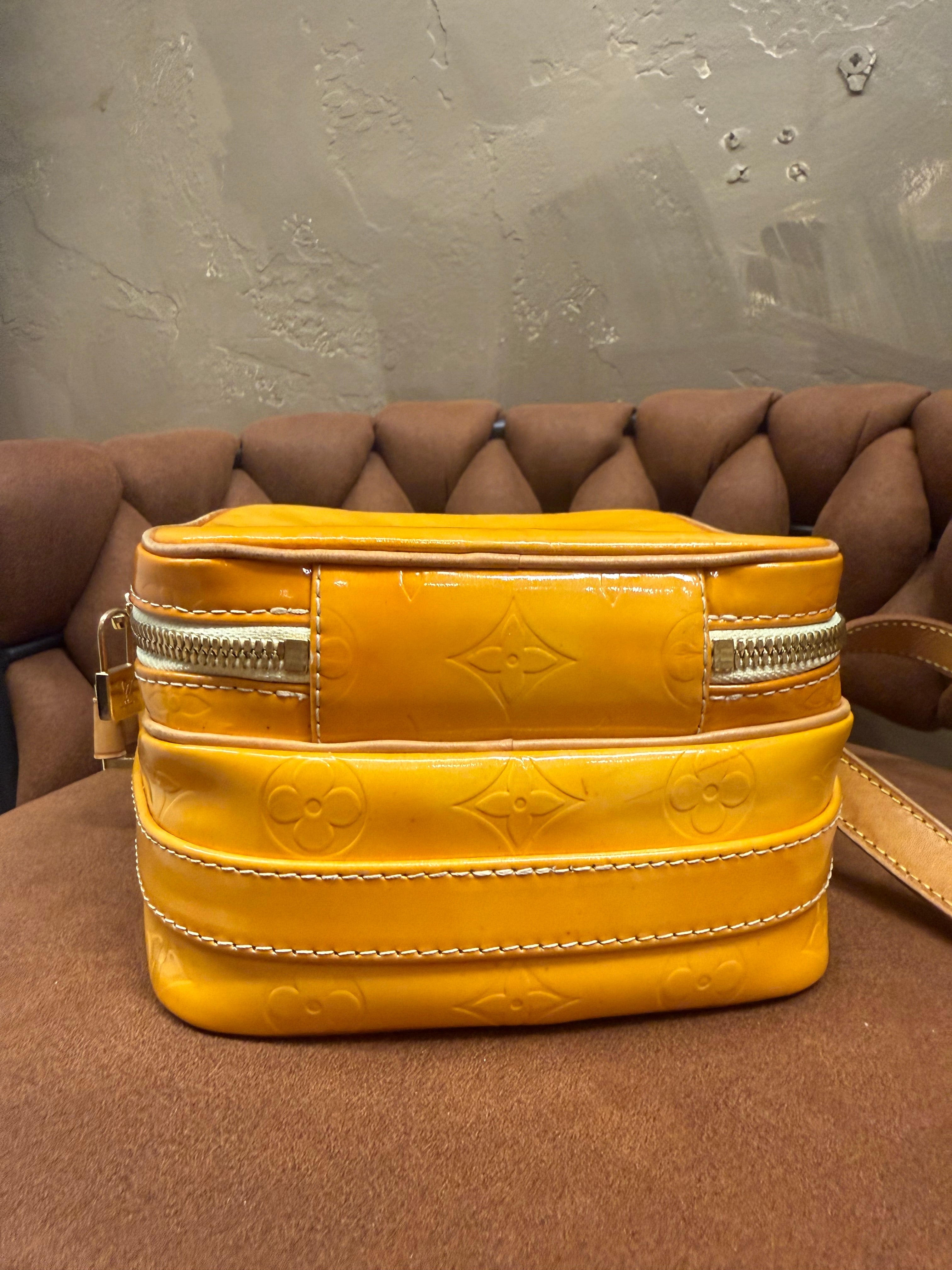 Louis Vuitton Yellow Vernis Crossbody