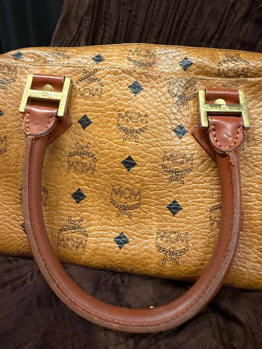MCM VISETOS BOSTON BAG