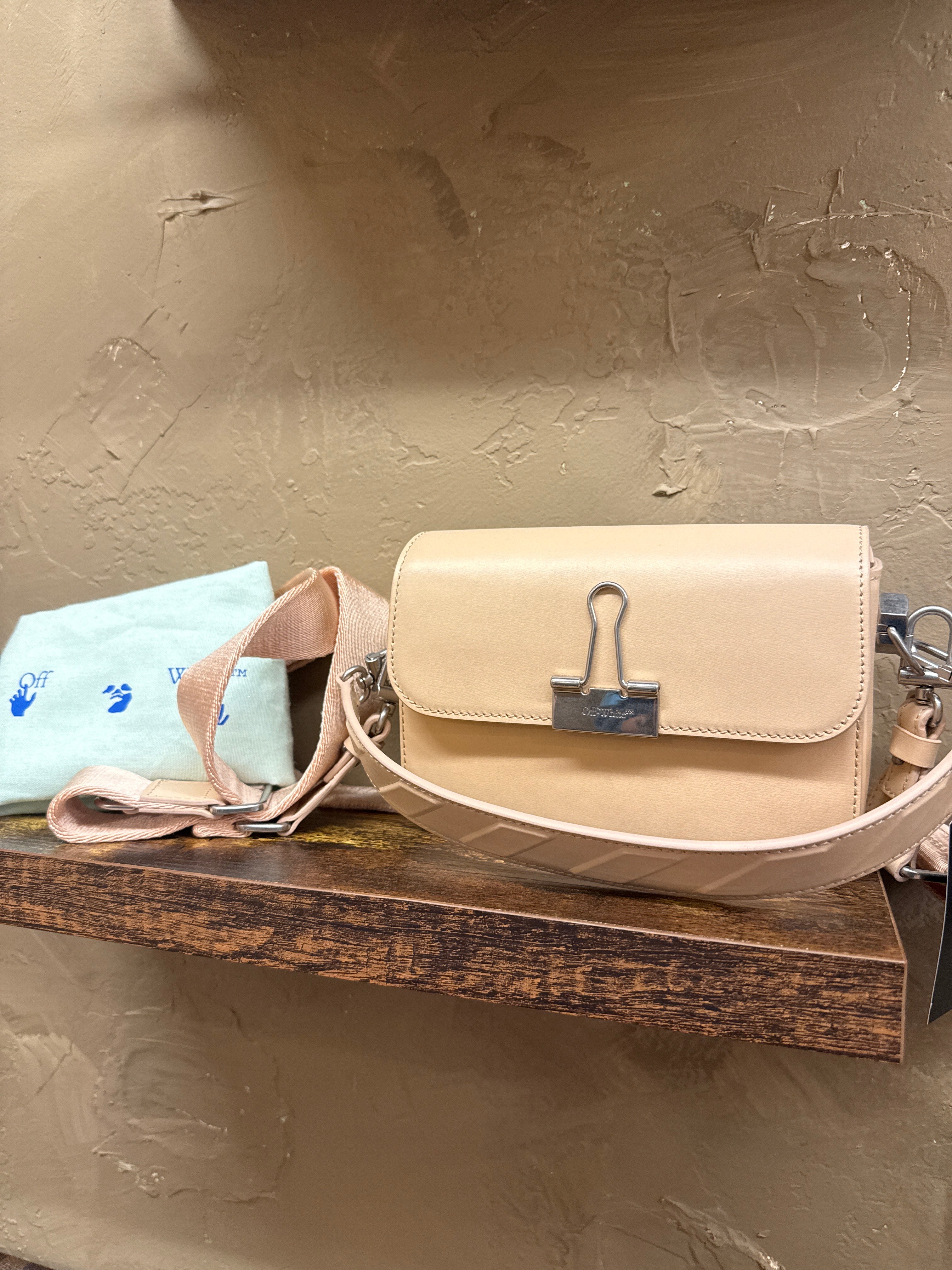 OFF WHITE PEACH SHOULDER/CROSSBODY *NEW* $1900 RETAIL