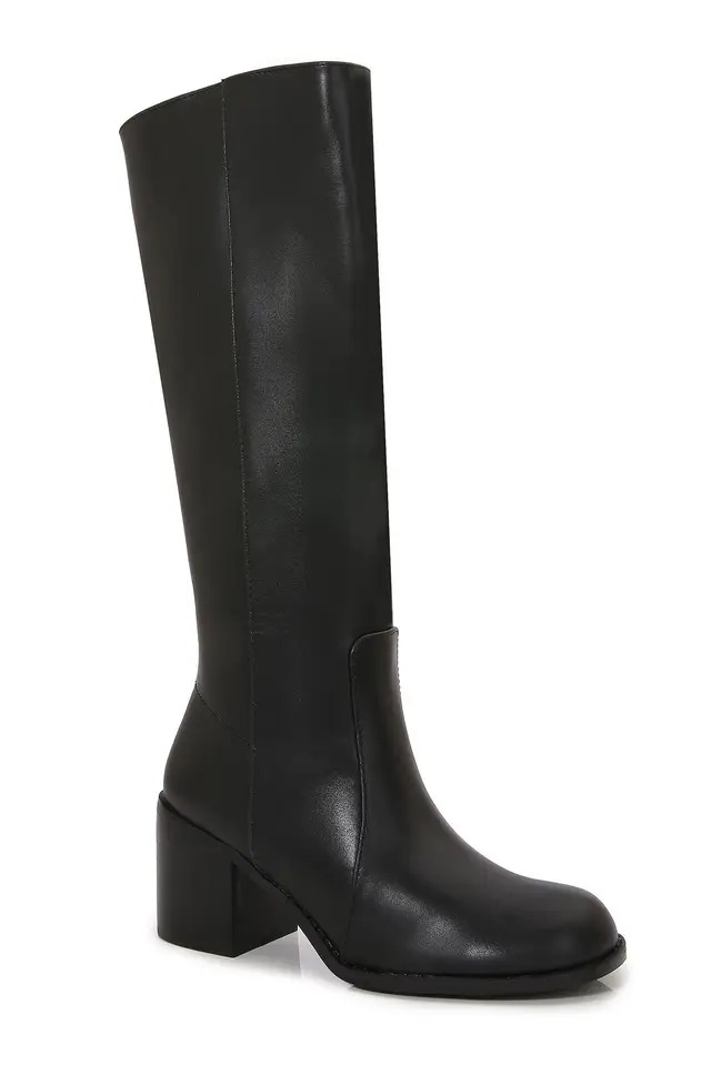Women's Knee-High Block Heel Boots