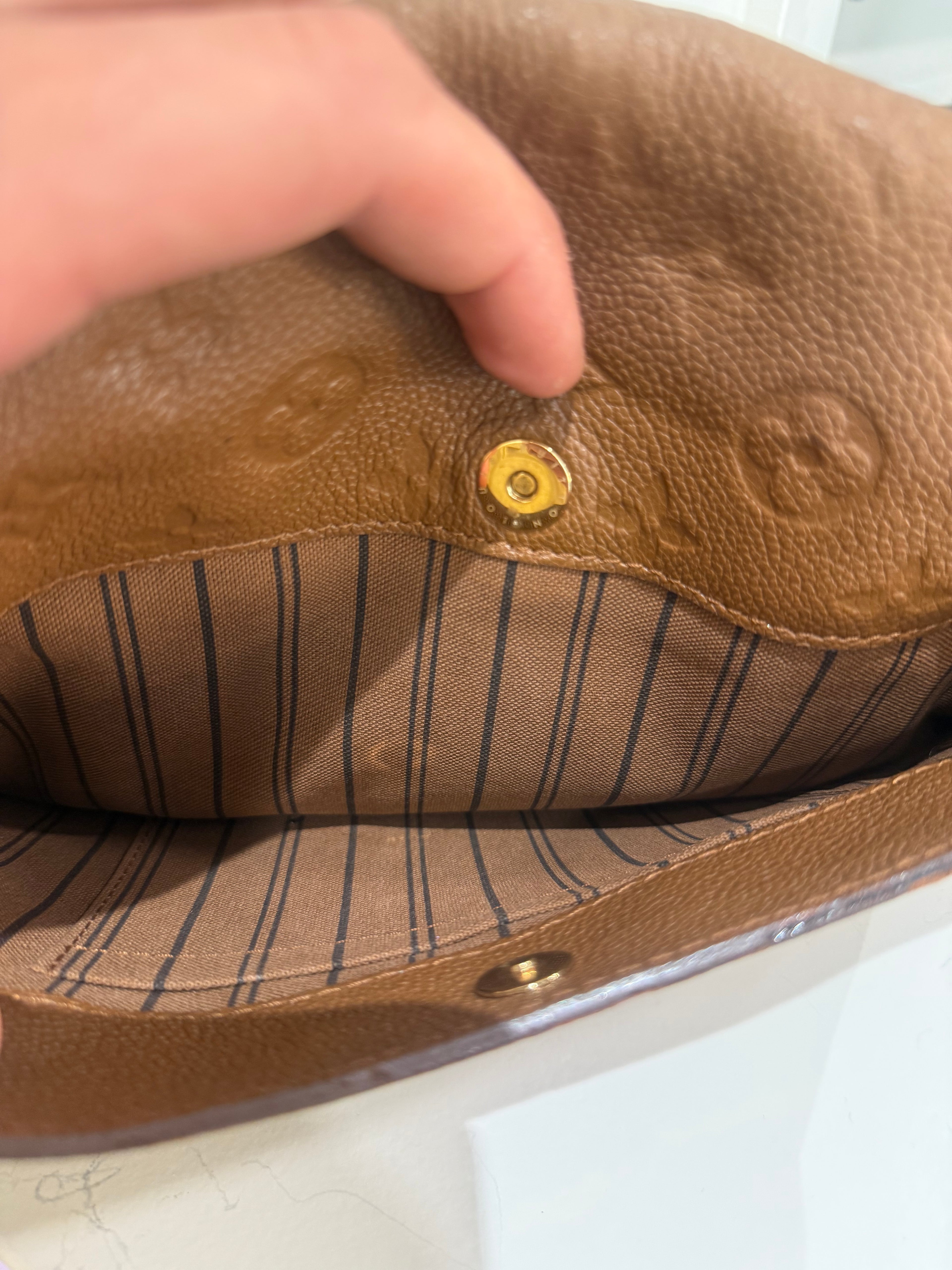 Louis Vuitton Fascinante Handbag Monogram Empreinte Leather