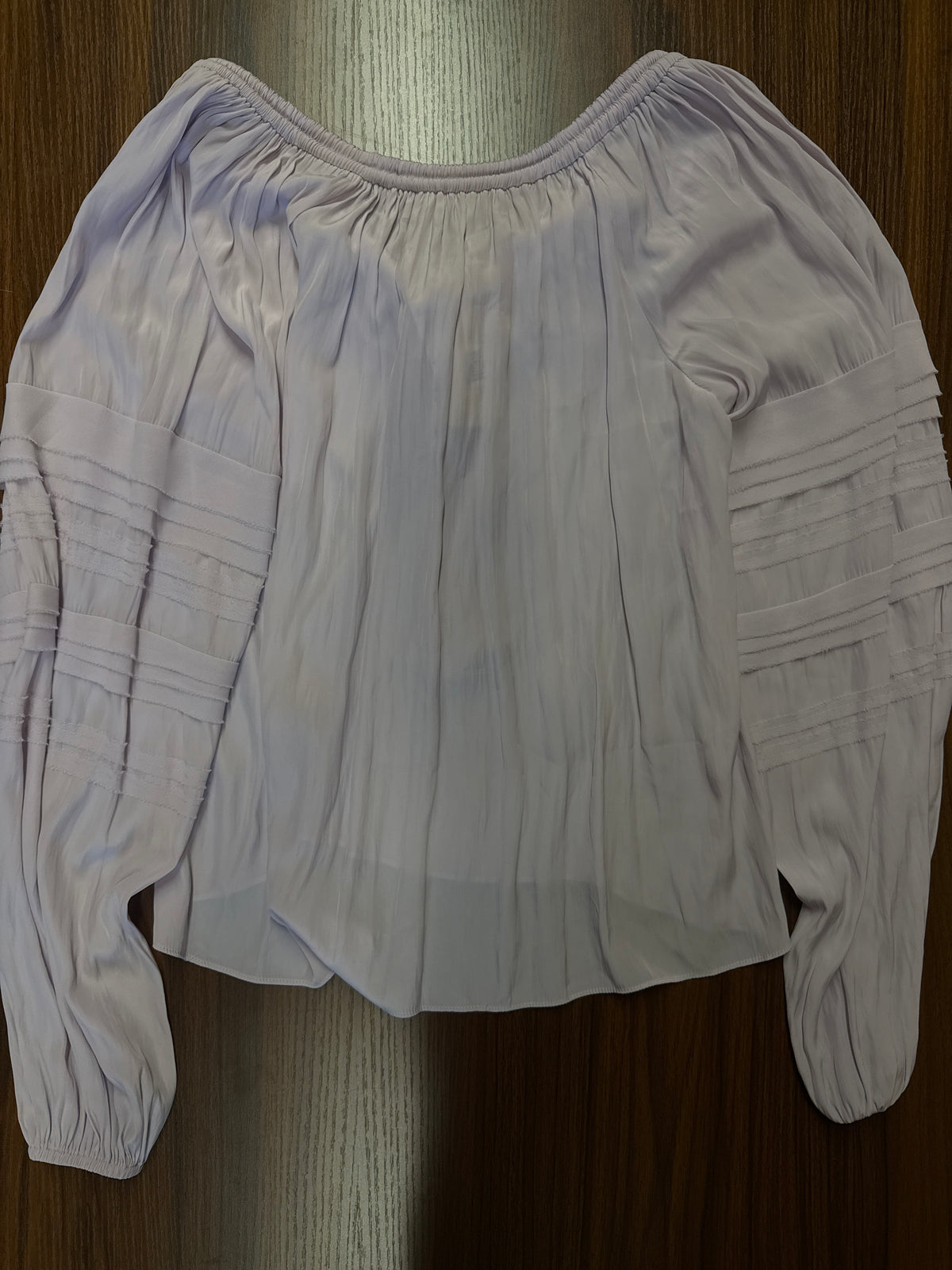RAMY BROOKS LILAC PEASANT TOP