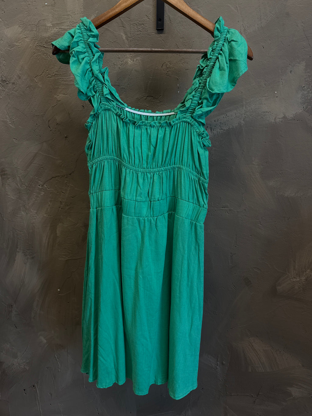 WISTERIA LANE SMOCKED-WAIST DRESS