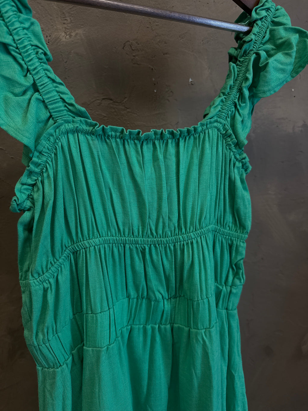 WISTERIA LANE SMOCKED-WAIST DRESS