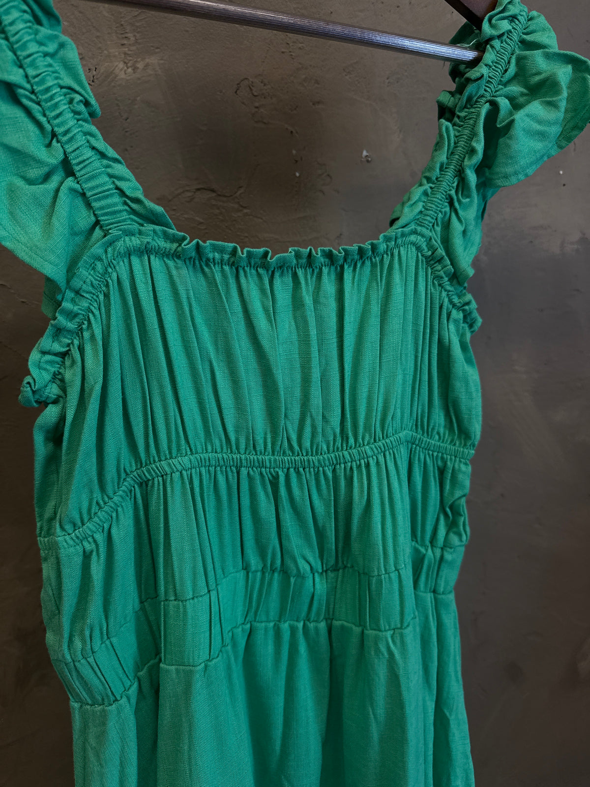 WISTERIA LANE SMOCKED-WAIST DRESS
