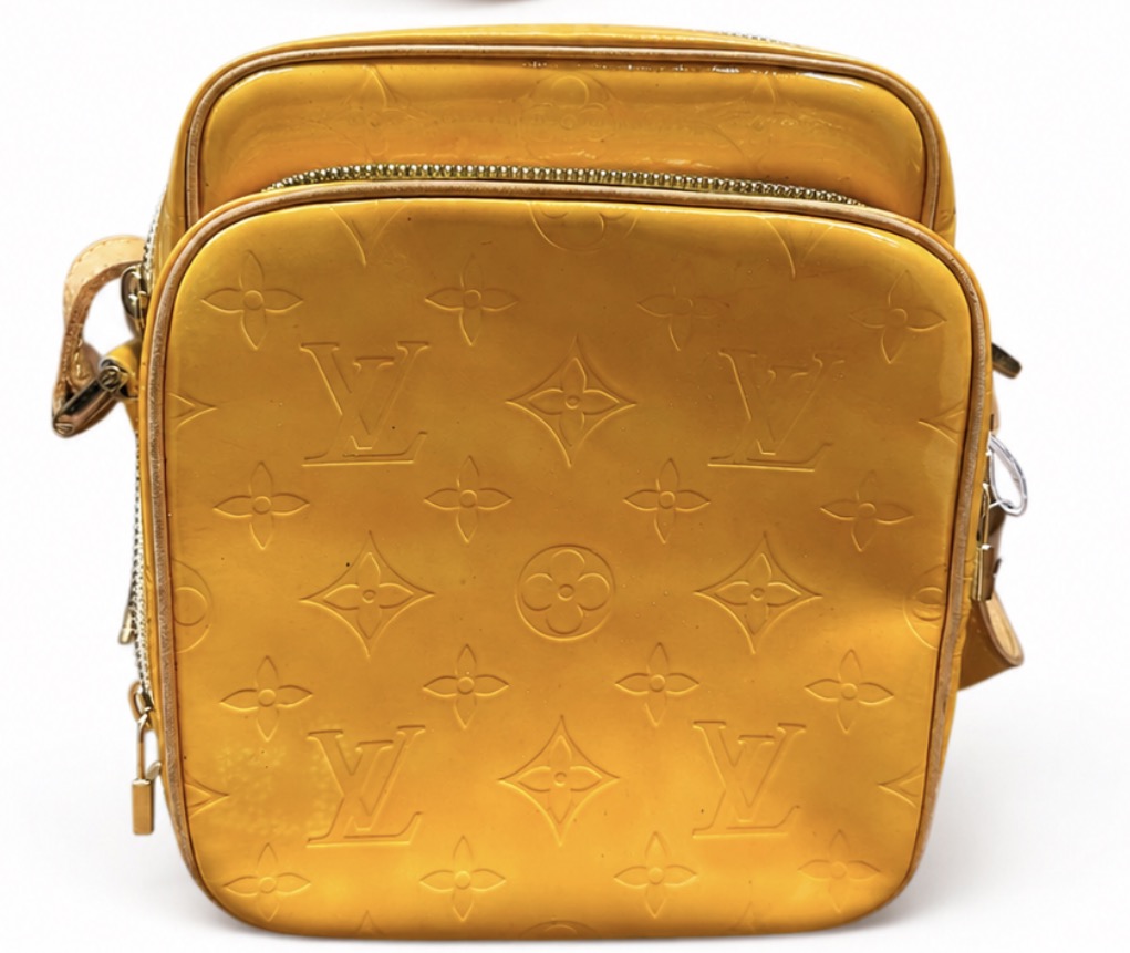 Louis Vuitton Yellow Vernis Crossbody