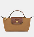 Mini LONGCHAMP + ADDED CROSSBODY STRAP IN FAWN NEW