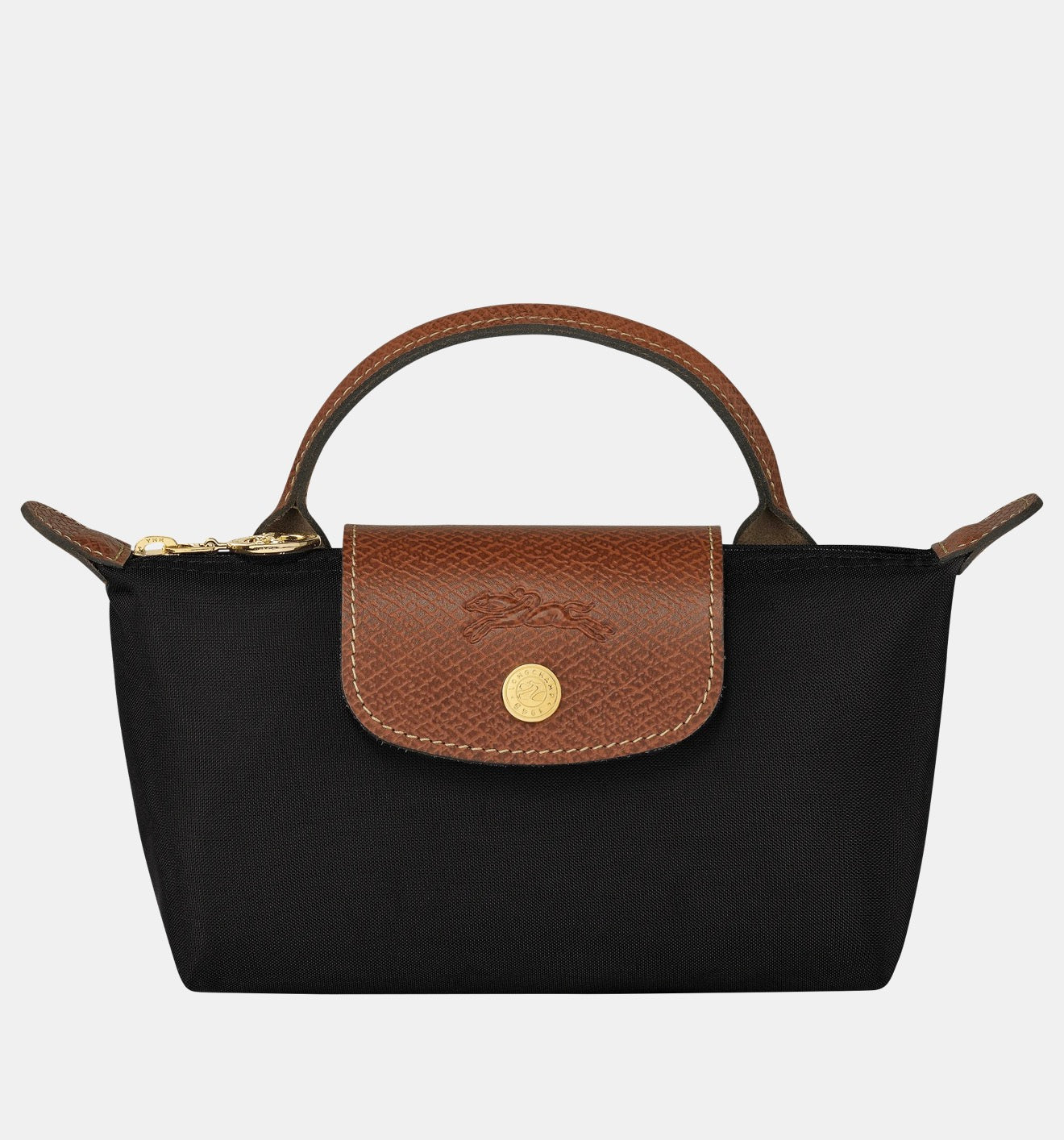 Mini LONGCHAMP + ADDED CROSSBODY STRAP IN BLACK NEW