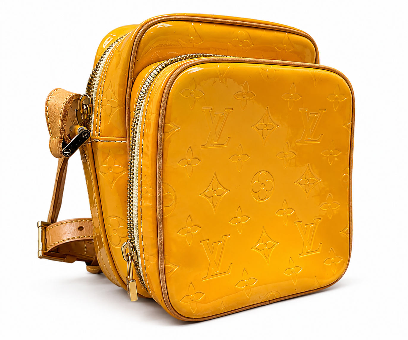 Louis Vuitton Yellow Vernis Crossbody