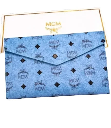 MCM Blue Clutch/Travel Bag/Crossbody