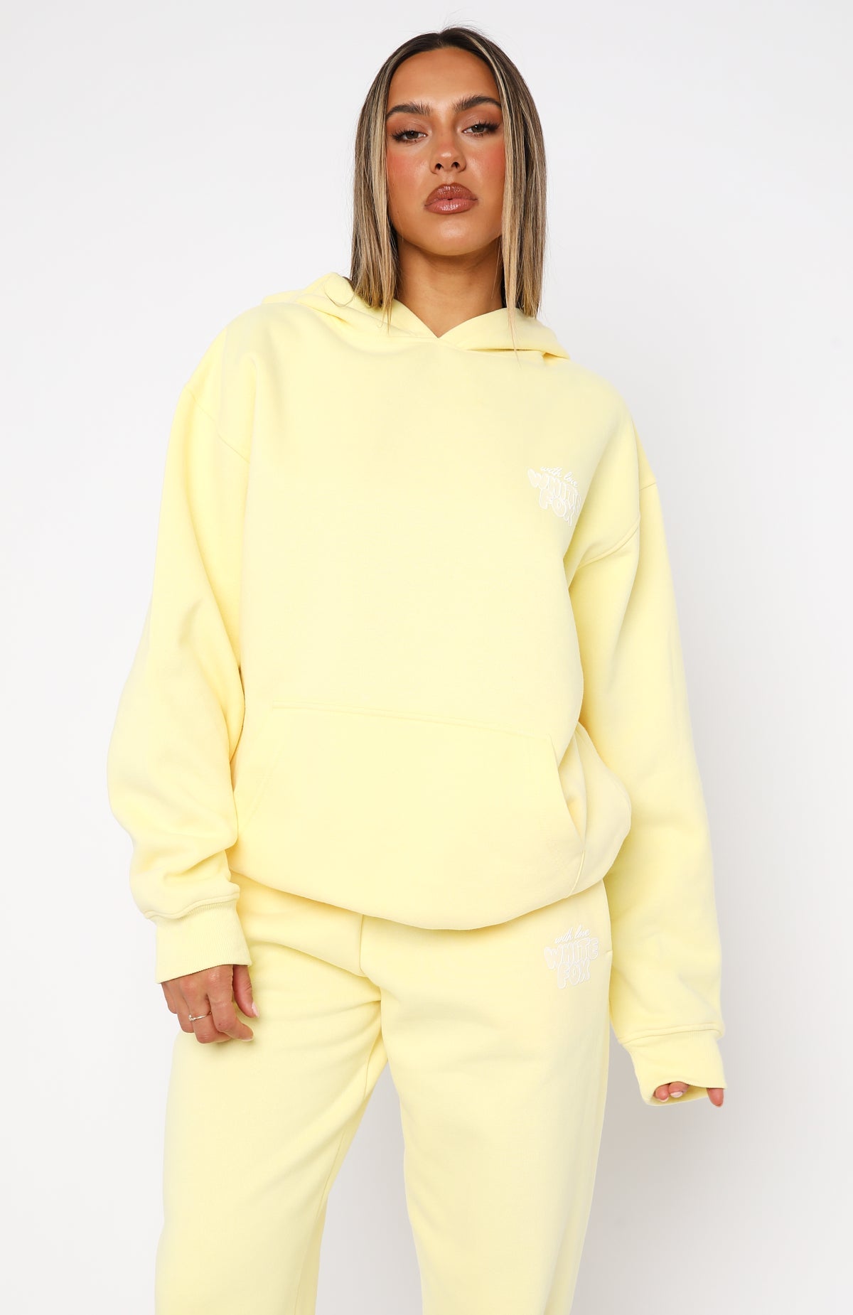 WHITE FOX WITH LOVE ALWAYS SWEATSHIRT