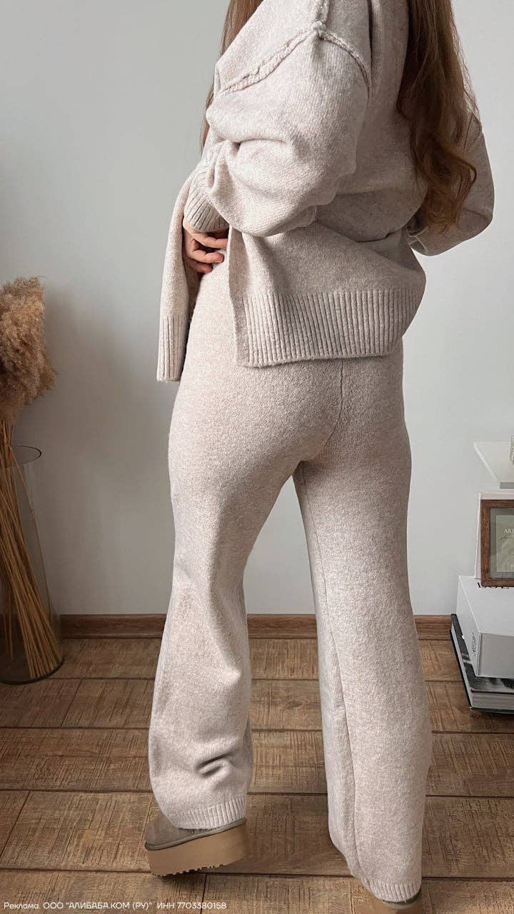 Knit Wide Leg Pants