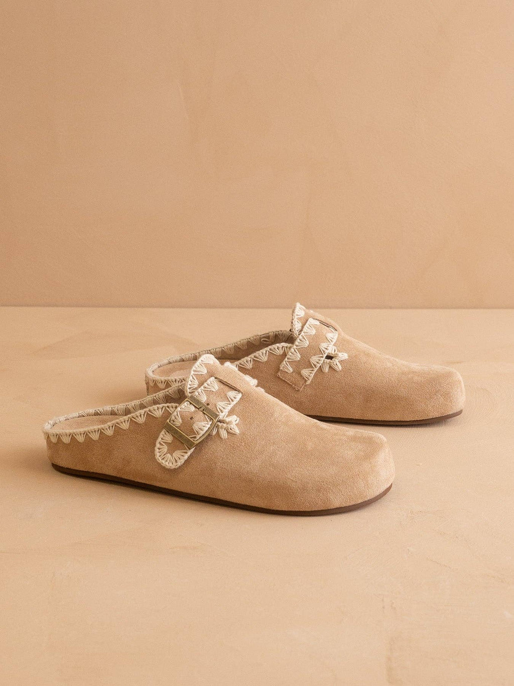 The Teri Almond Tweed Buckle Fall Mule